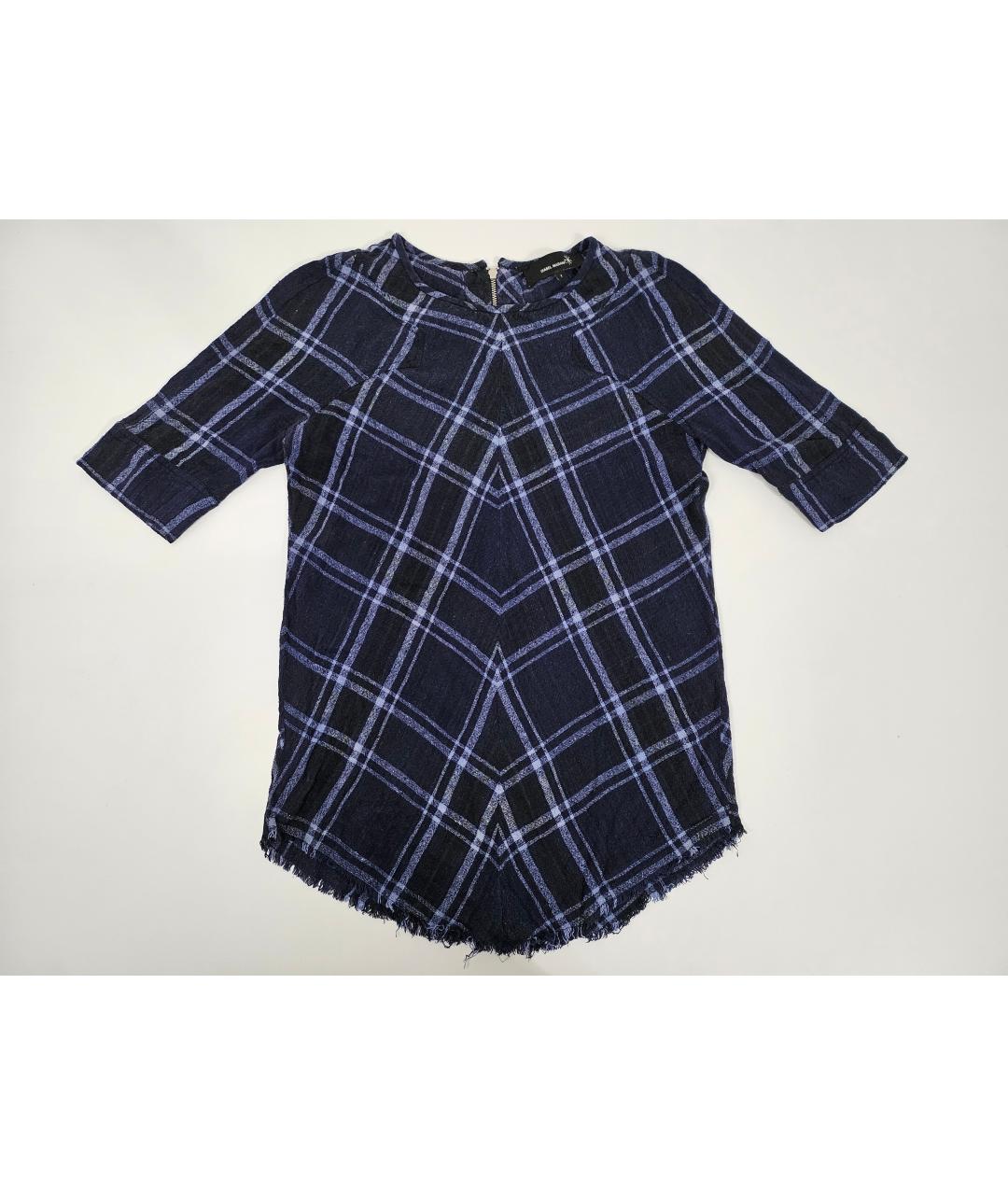 ISABEL MARANT Синяя шелковая блузы, фото 10