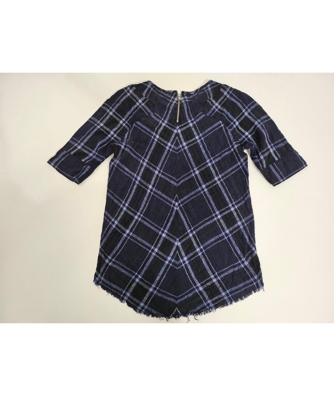 ISABEL MARANT Синяя шелковая блузы, фото 2