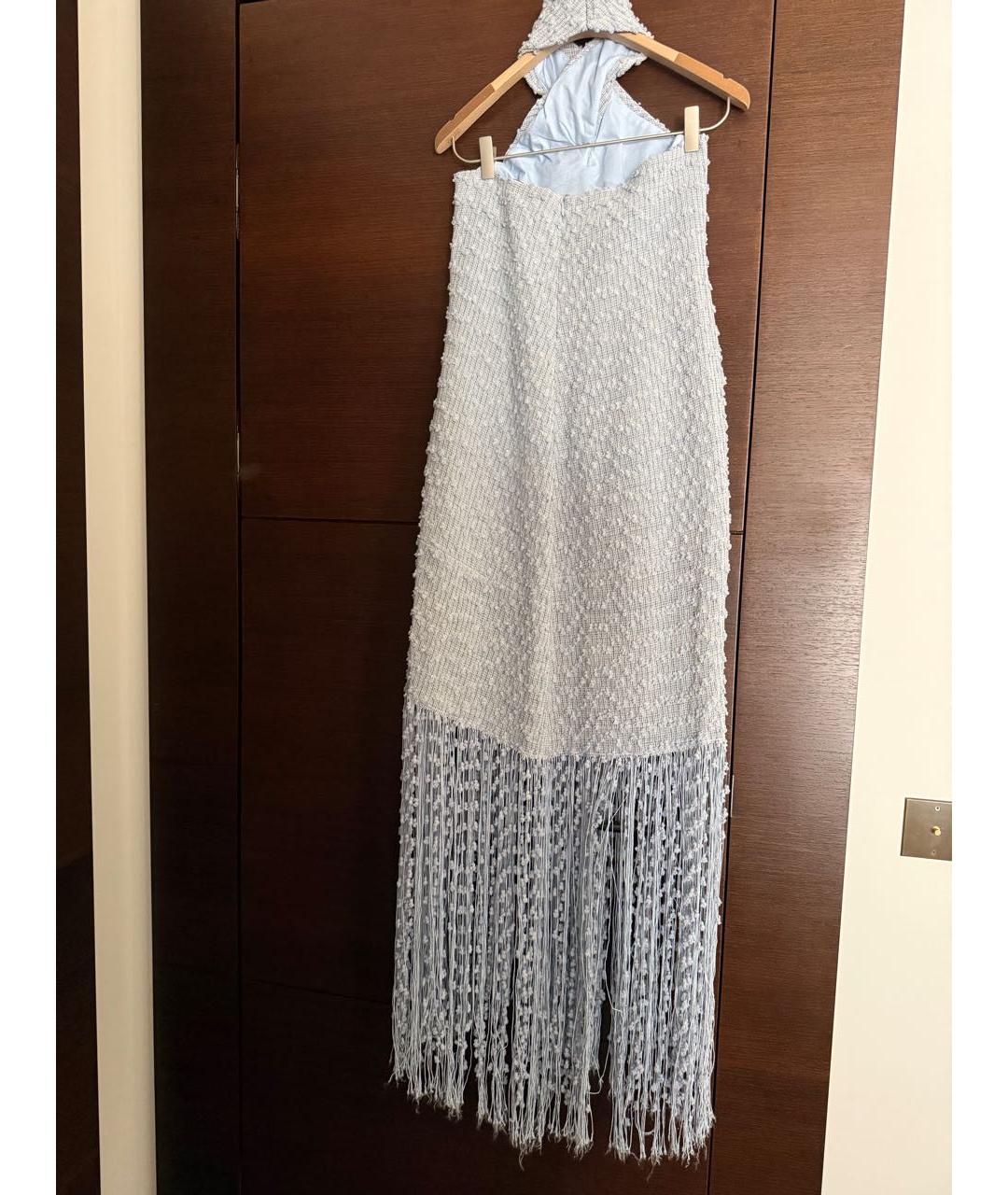 JACQUEMUS Голубое хлопковое вечернее платье, фото 2