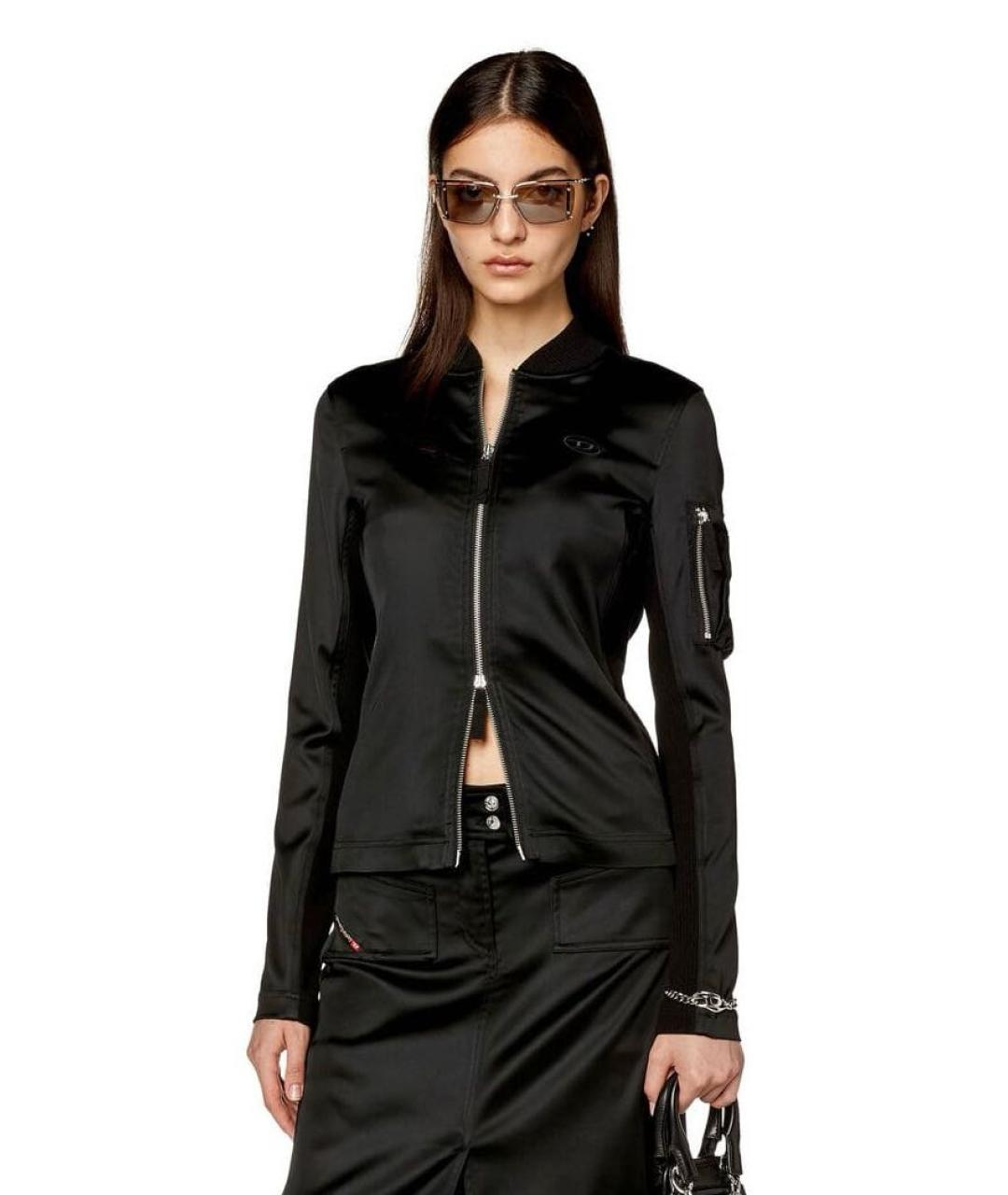 DIESEL Черная ацетатная куртка, фото 2