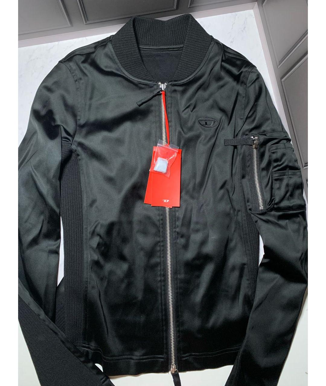 DIESEL Черная ацетатная куртка, фото 6