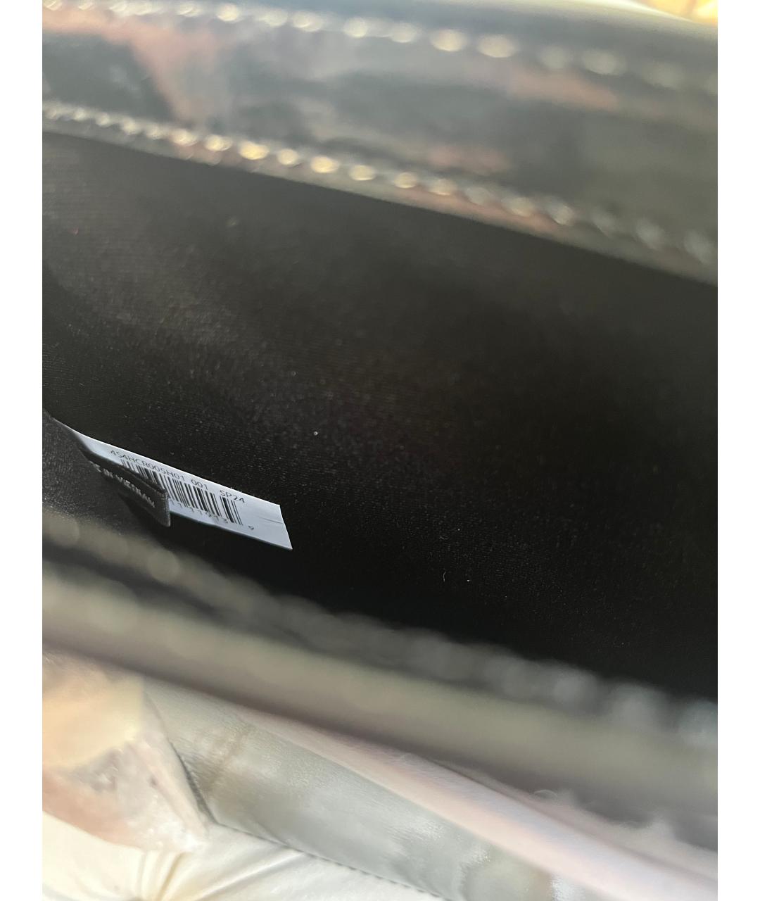 MARC JACOBS Черная сумка с короткими ручками из лакированной кожи, фото 5