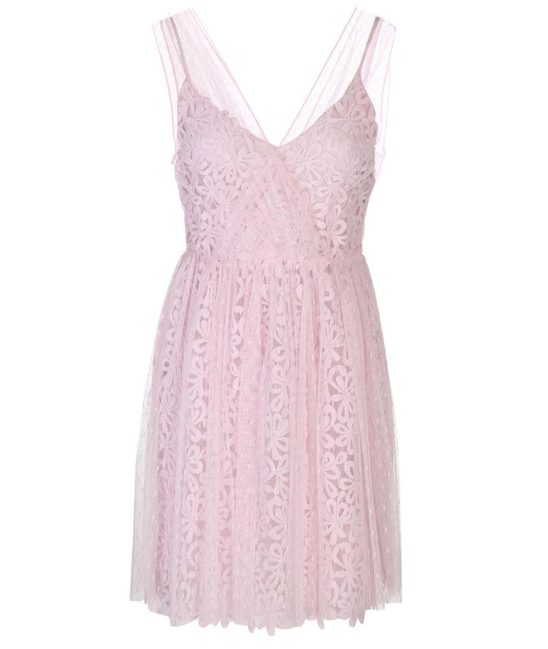 ERMANNO SCERVINO Розовое полиамидовое коктейльное платье, фото 1