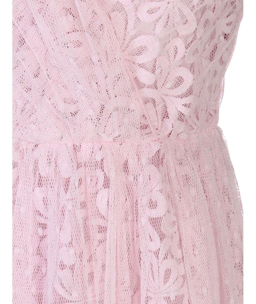ERMANNO SCERVINO Розовое полиамидовое коктейльное платье, фото 3