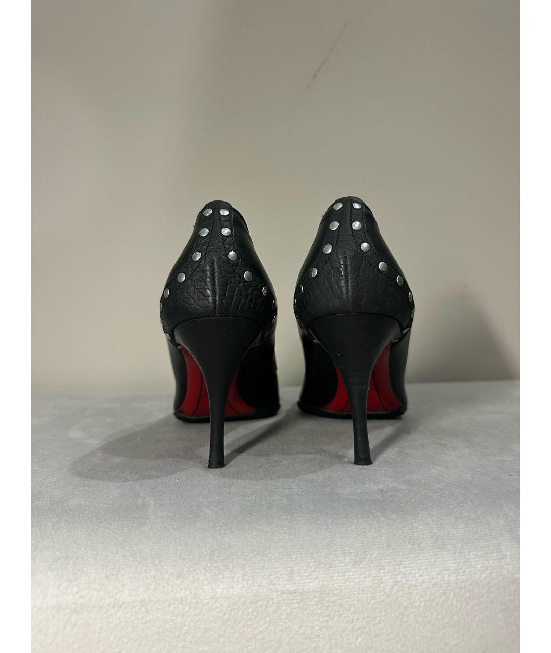 CESARE PACIOTTI Черные кожаные туфли, фото 4