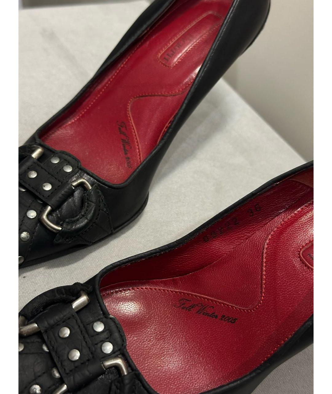 CESARE PACIOTTI Черные кожаные туфли, фото 3