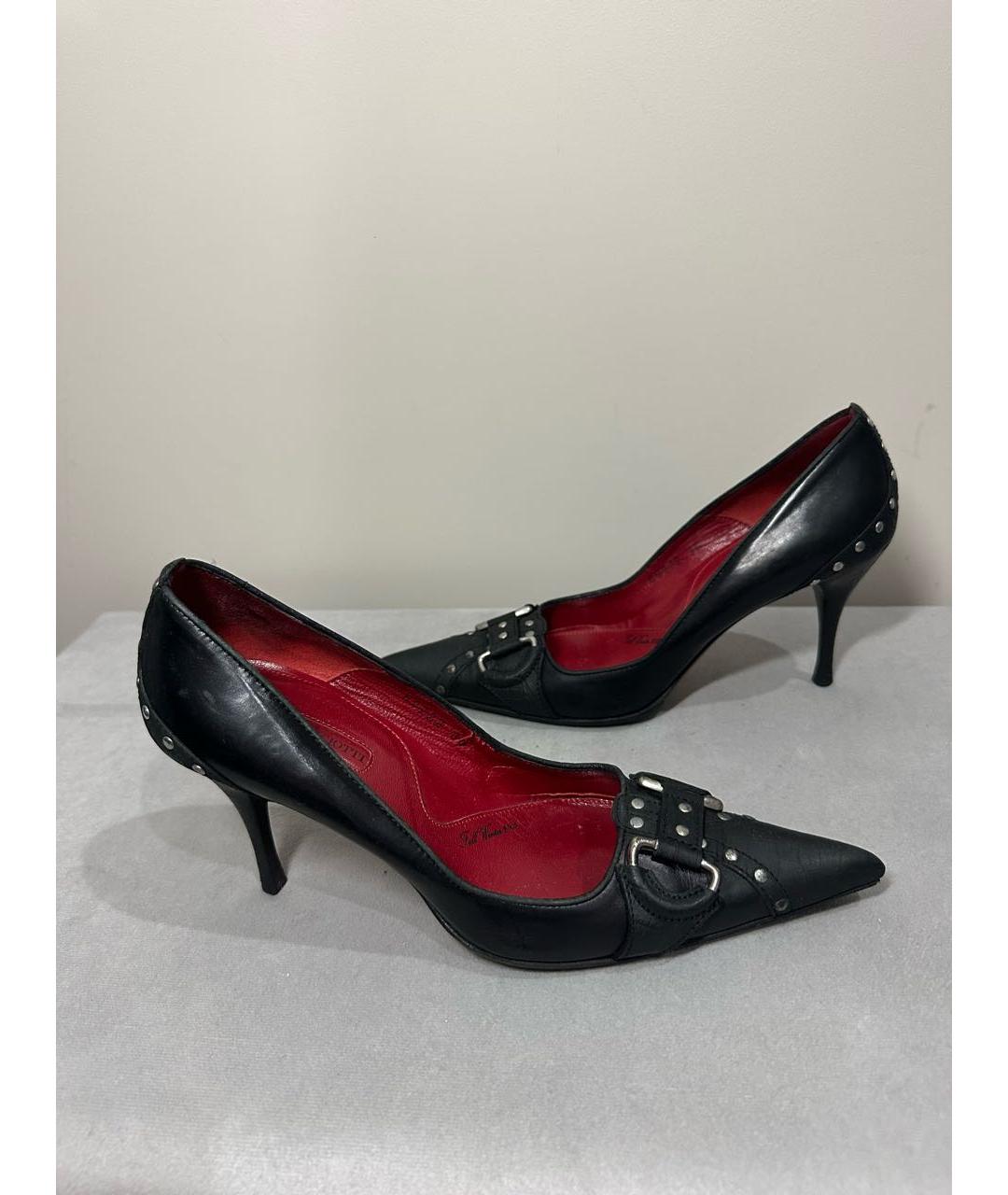 CESARE PACIOTTI Черные кожаные туфли, фото 7