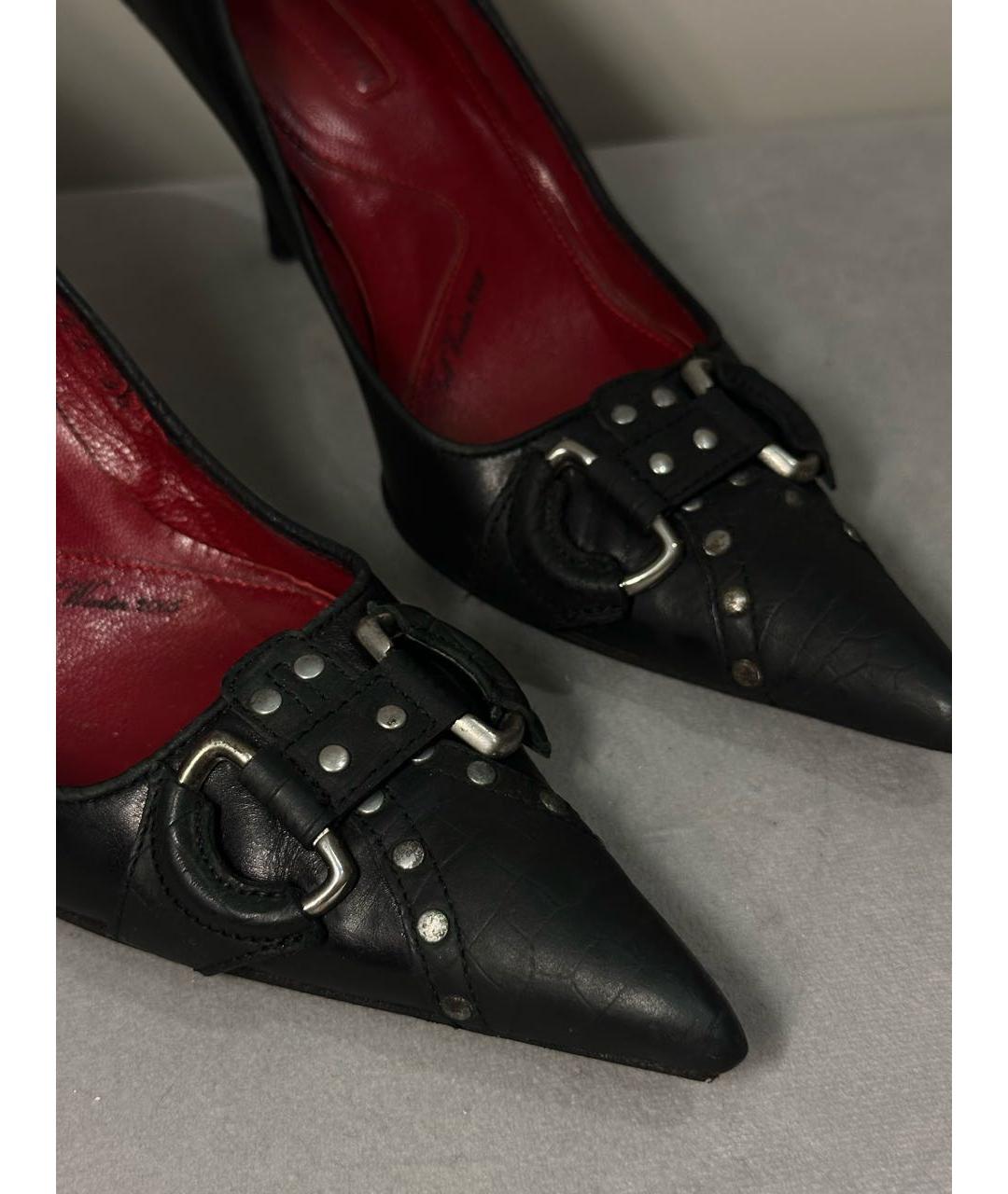 CESARE PACIOTTI Черные кожаные туфли, фото 5