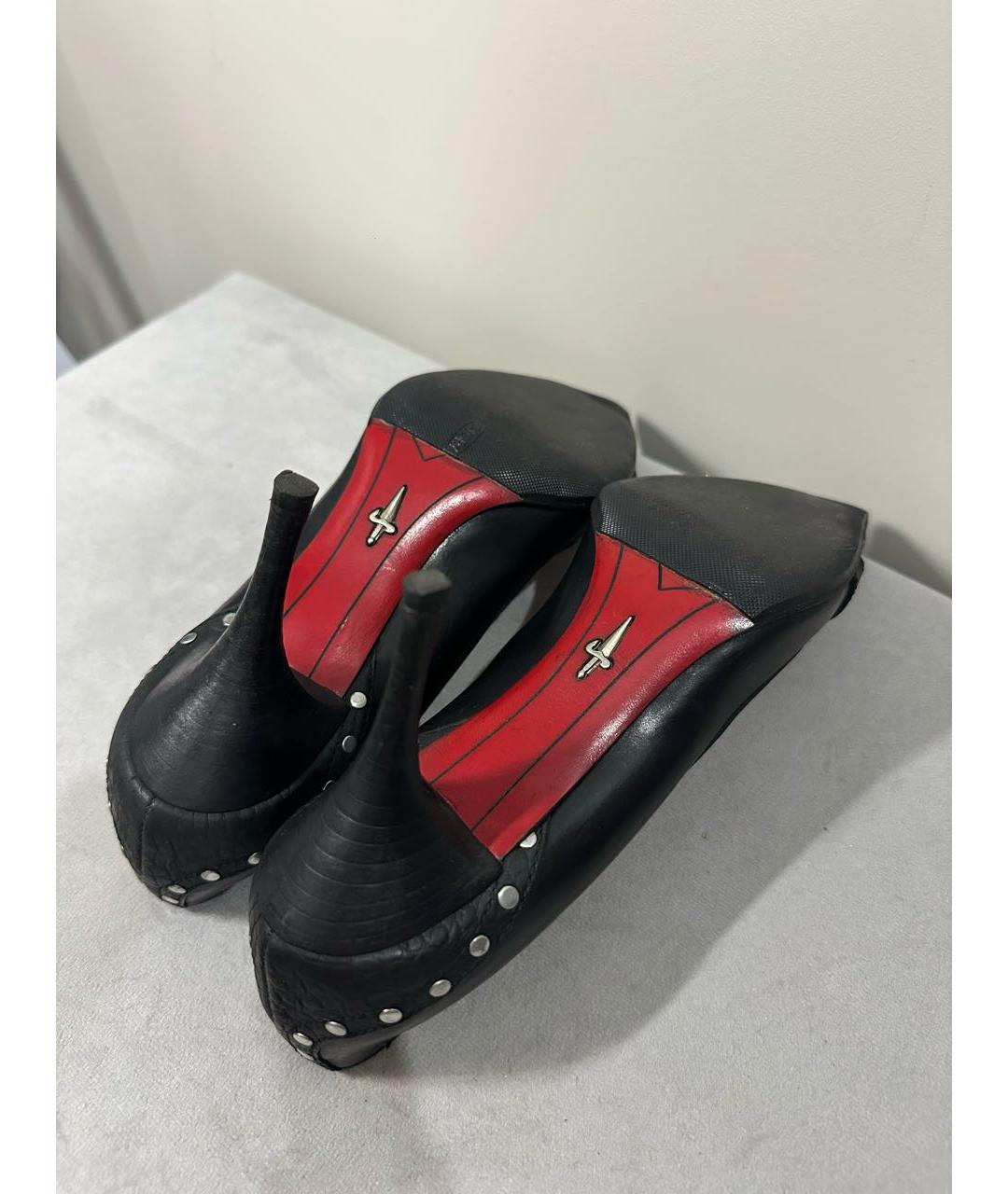 CESARE PACIOTTI Черные кожаные туфли, фото 6