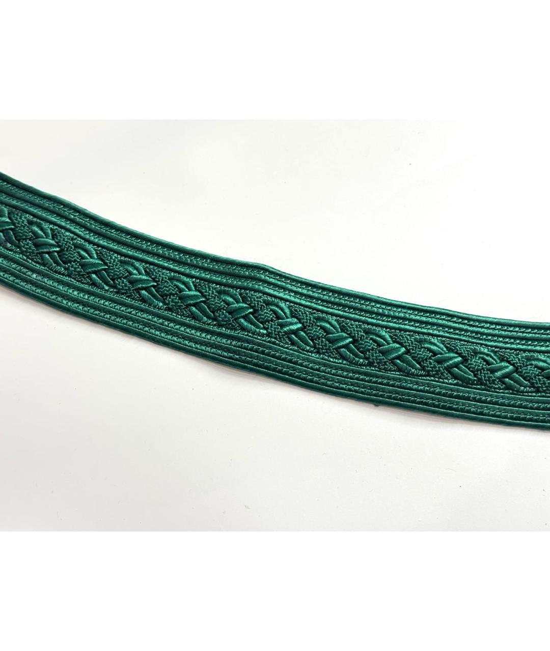 NINA RICCI Зеленый пелетеный ремень, фото 6
