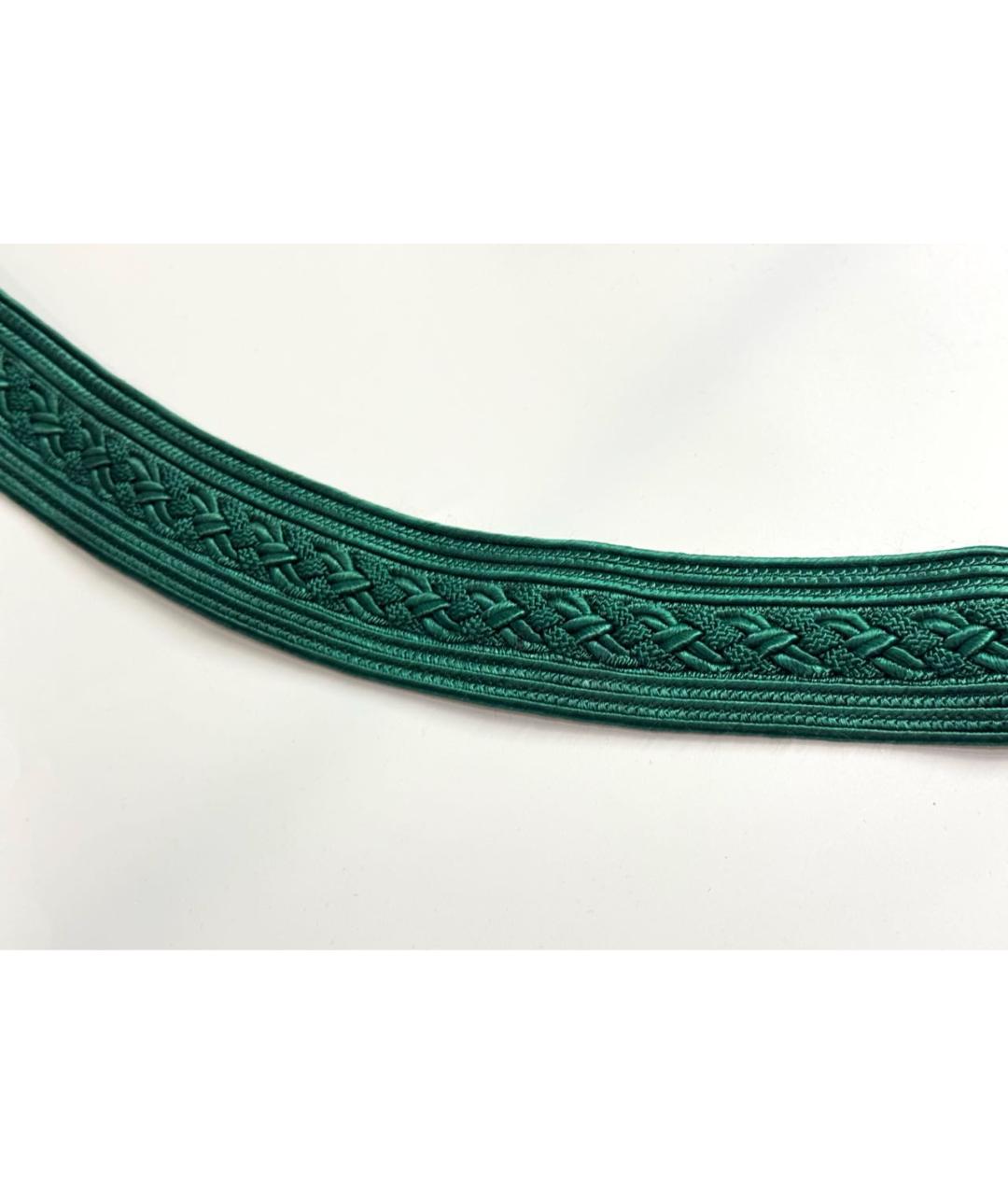 NINA RICCI Зеленый пелетеный ремень, фото 7