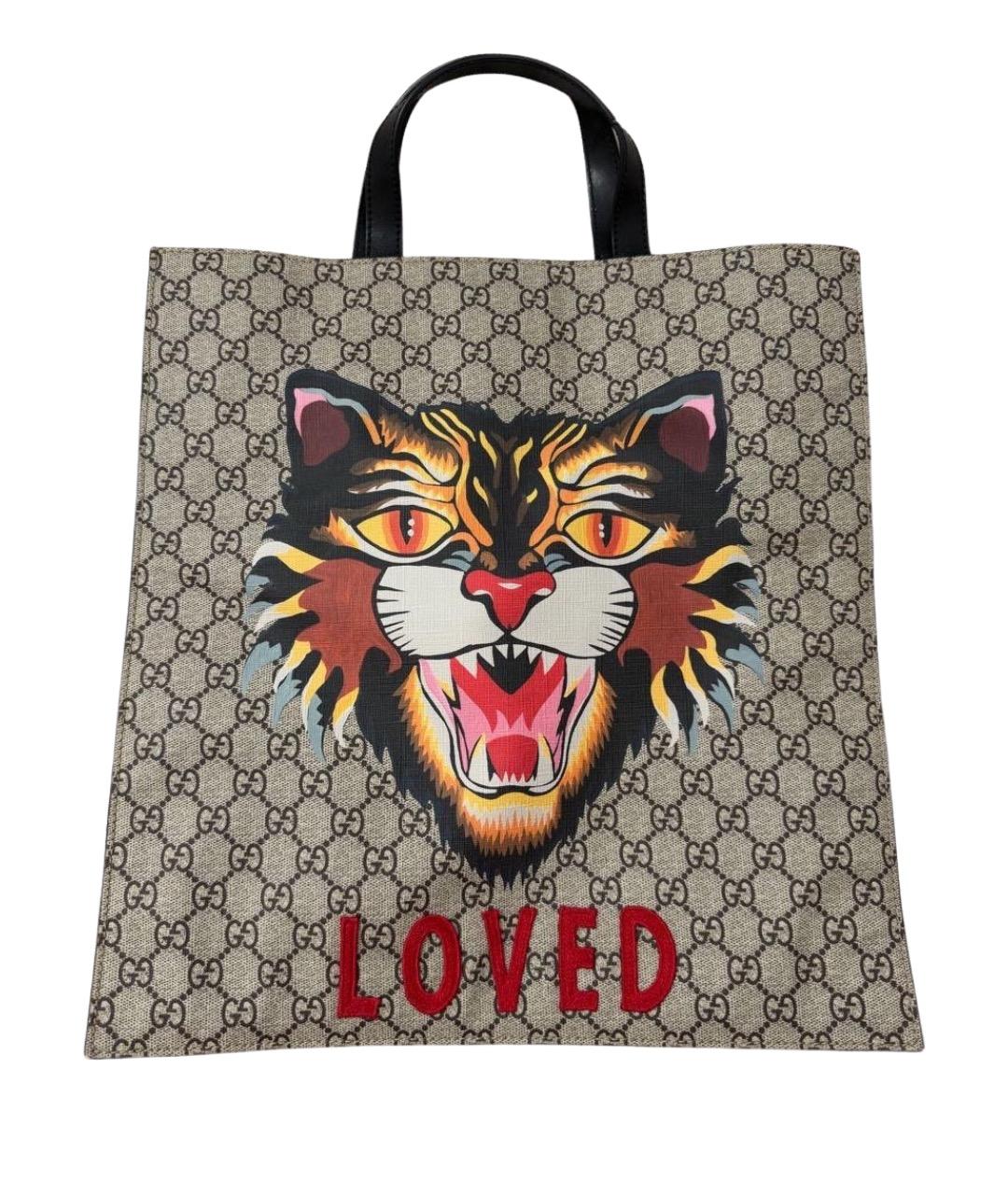 GUCCI Бежевая сумка тоут, фото 1