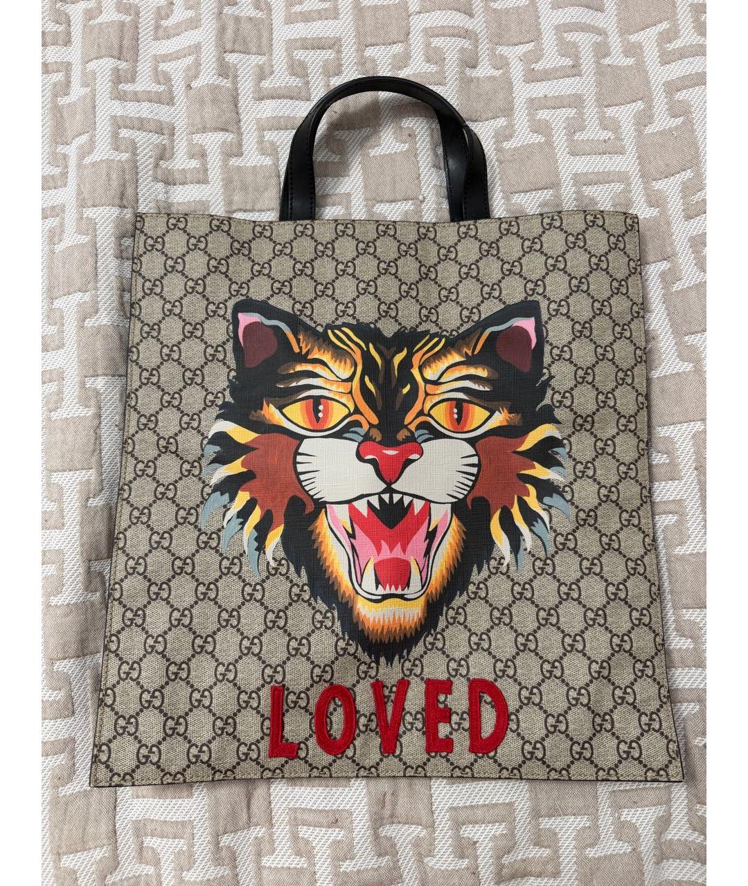 GUCCI Бежевая сумка тоут, фото 4