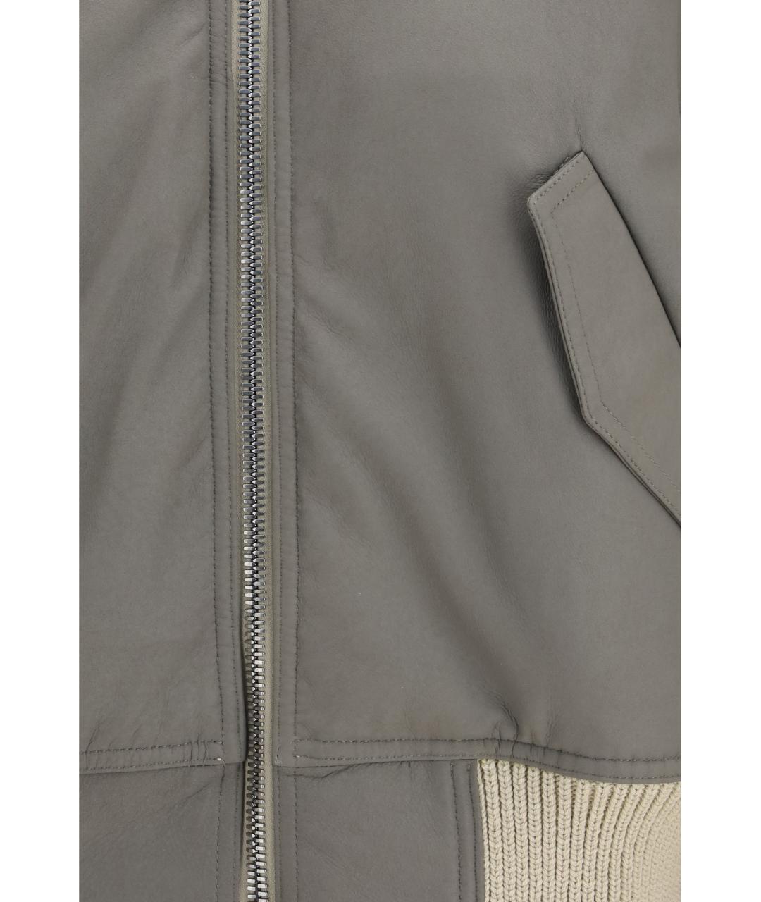 RICK OWENS Мульти кожаная куртка, фото 6