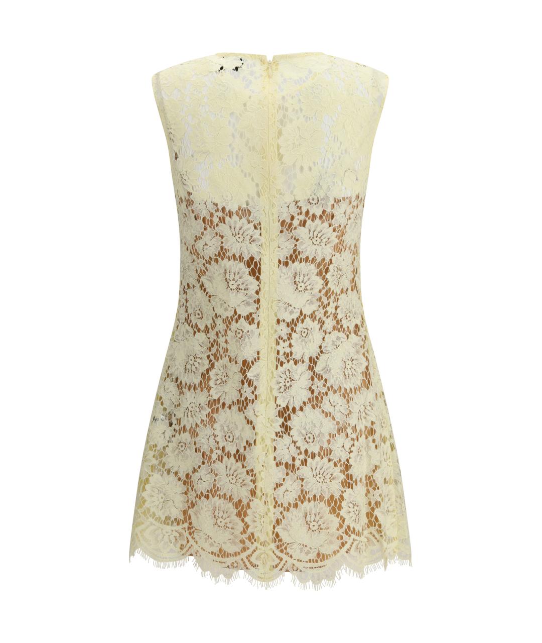 SELF-PORTRAIT Желтое повседневное платье, фото 2