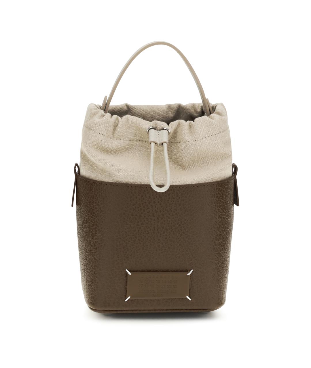 MAISON MARGIELA Коричневая кожаная сумка через плечо, фото 1