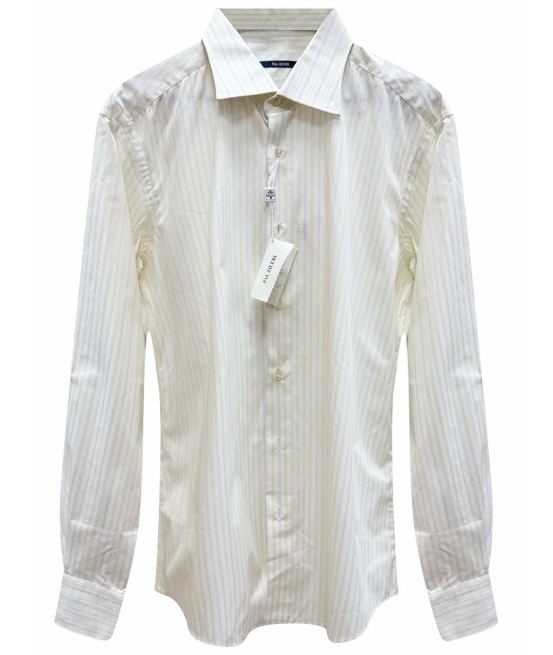 PAL ZILERI Желтая хлопковая классическая рубашка, фото 1