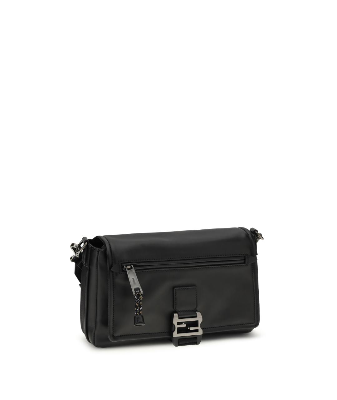 FENDI Черная кожаная сумка на плечо, фото 2