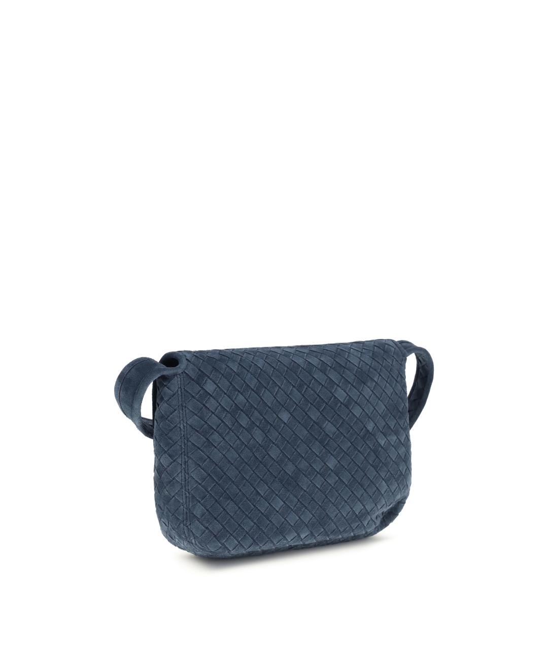 BOTTEGA VENETA Синяя замшевая сумка на плечо, фото 3