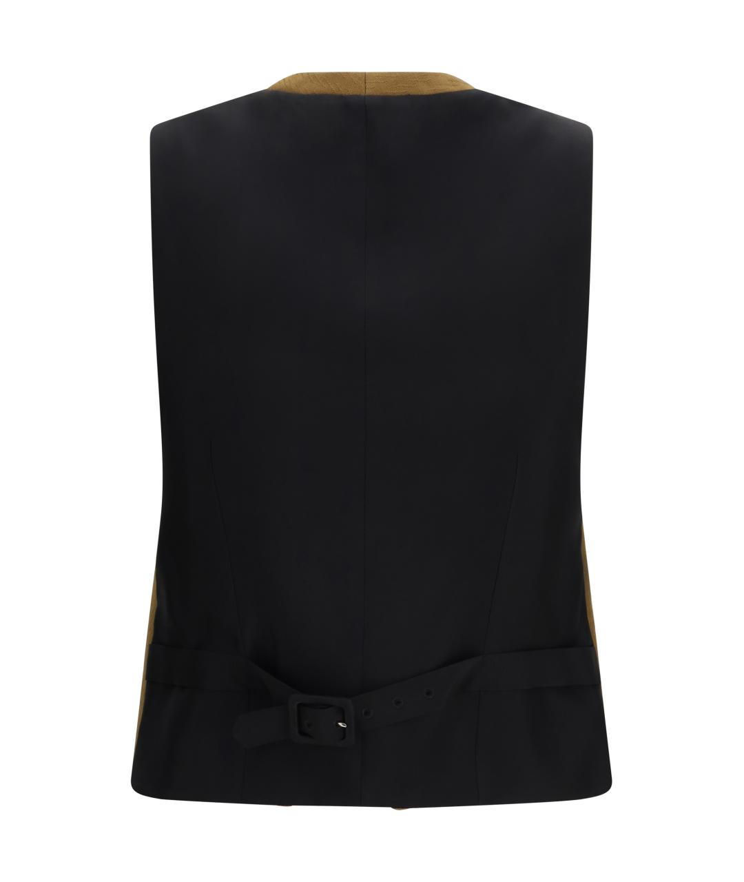 BURBERRY Коричневый шерстяной жилет, фото 2