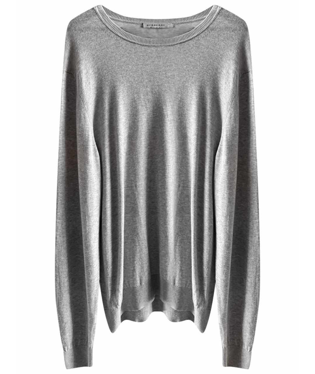 BURBERRY Серый шерстяной джемпер / свитер, фото 1