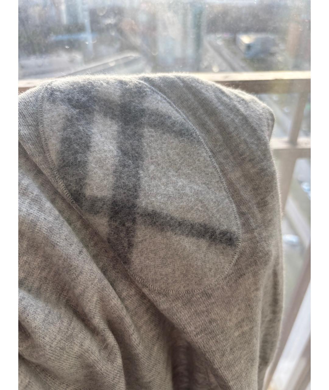 BURBERRY Серый шерстяной джемпер / свитер, фото 4