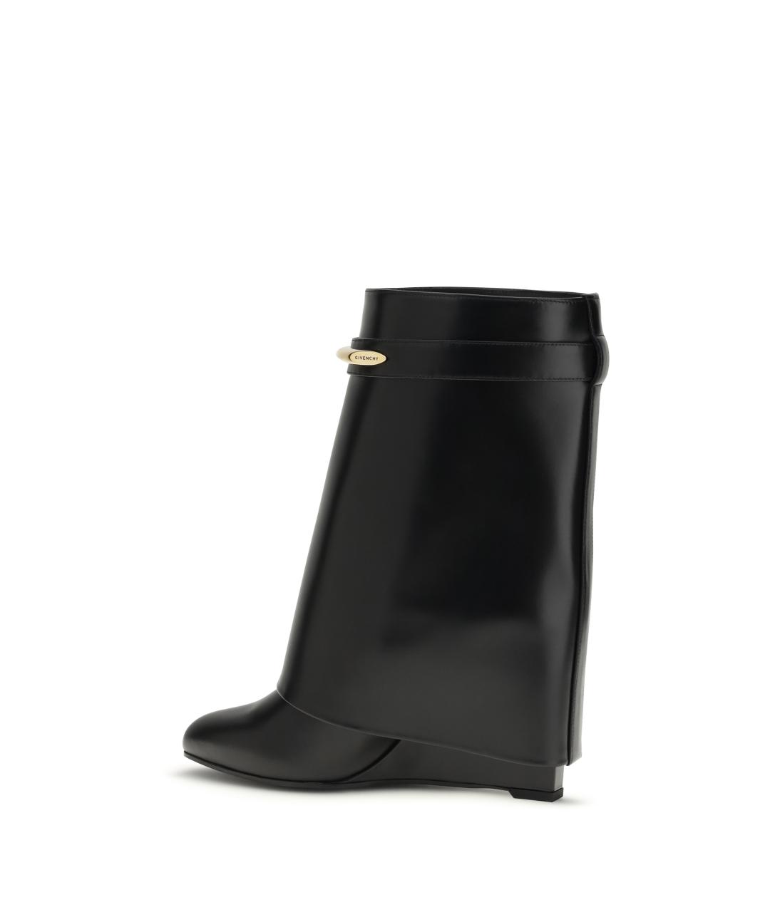 GIVENCHY Черные кожаные сапоги, фото 3