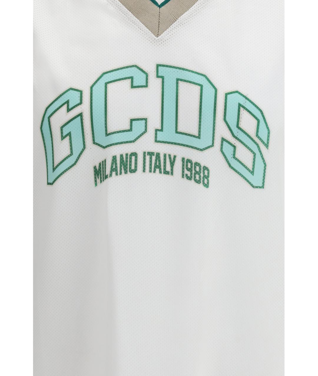 GCDS Белая майка, фото 3