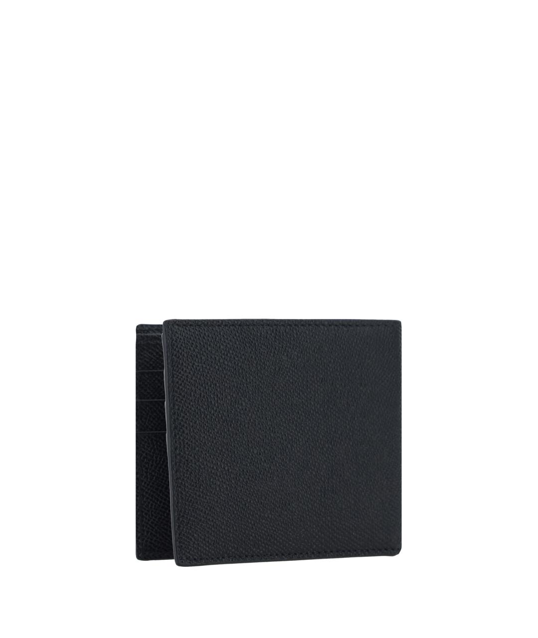 DOLCE&GABBANA Черный кожаный кошелек, фото 2