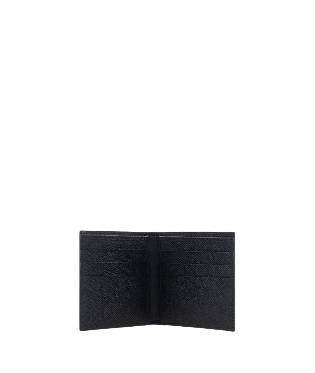 DOLCE&GABBANA Черный кожаный кошелек, фото 3