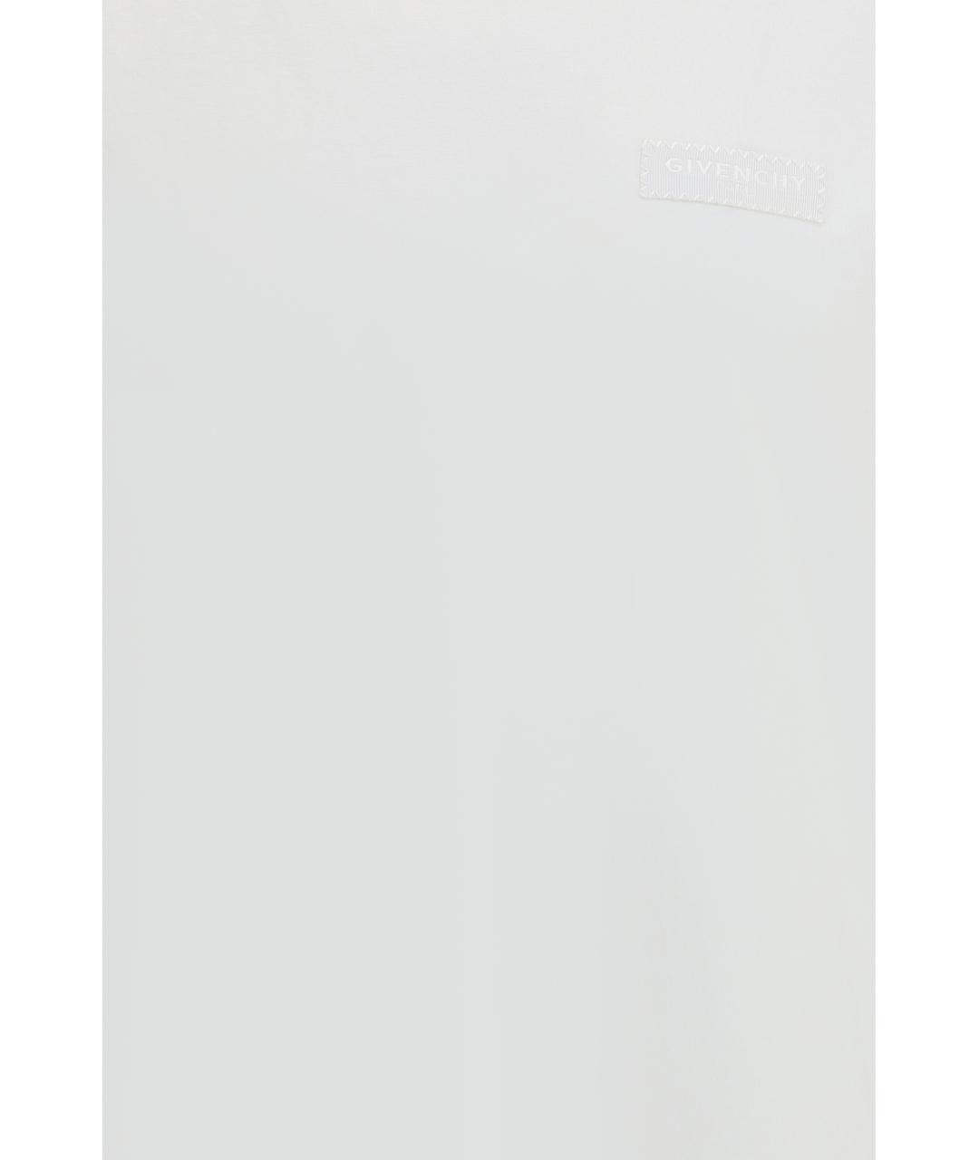 GIVENCHY Белая хлопковая футболка, фото 3