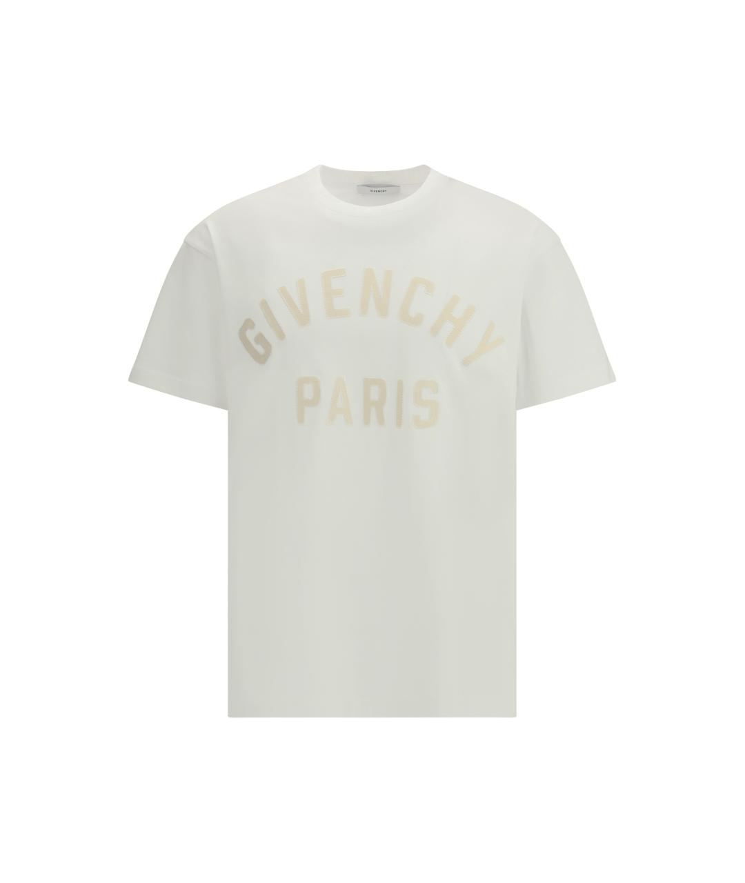 GIVENCHY Белая хлопковая футболка, фото 4