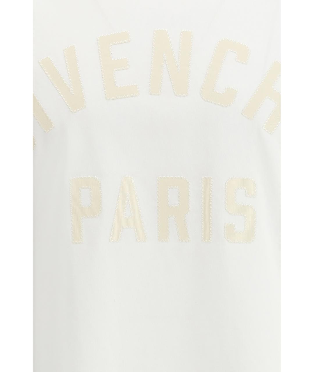 GIVENCHY Белая хлопковая футболка, фото 3