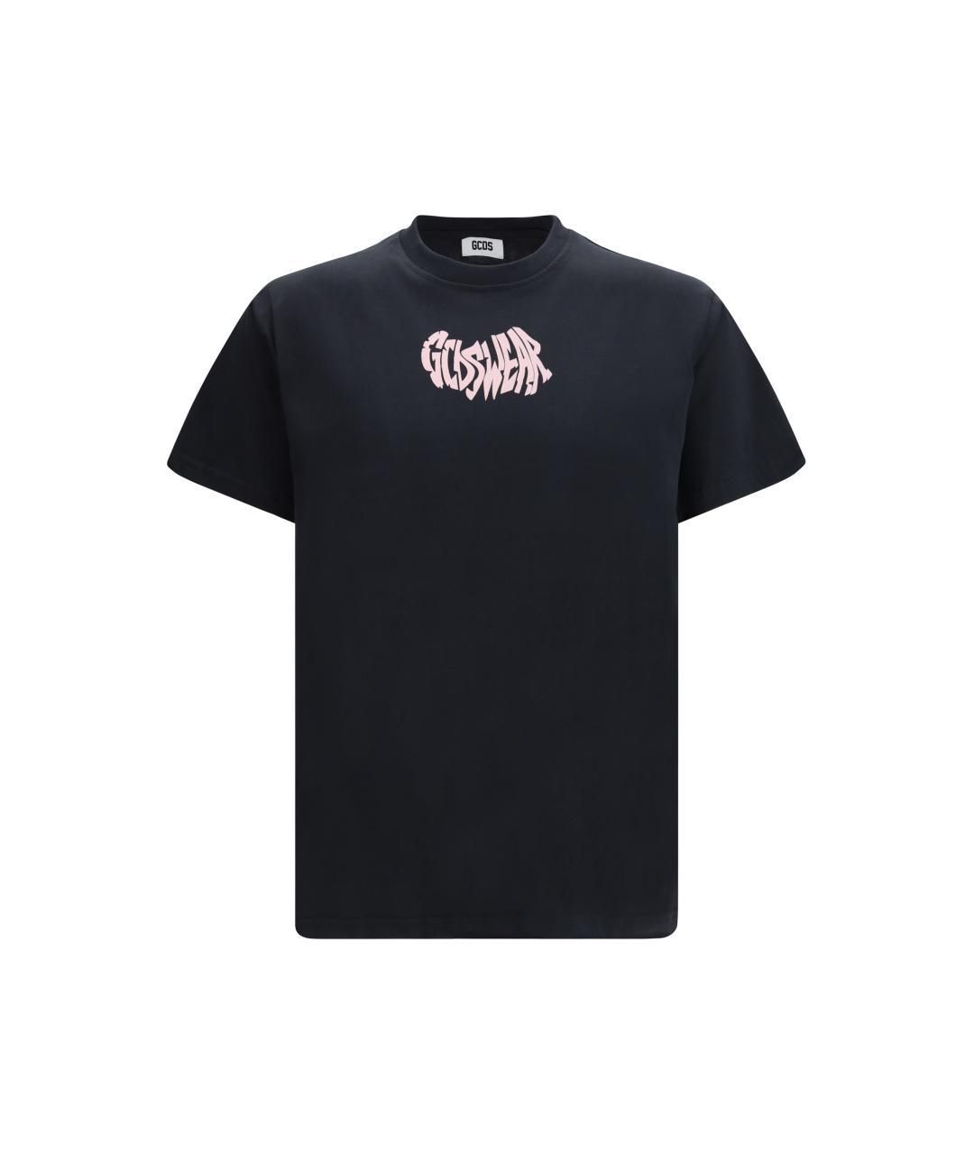 GCDS Антрацитовая хлопковая футболка, фото 4