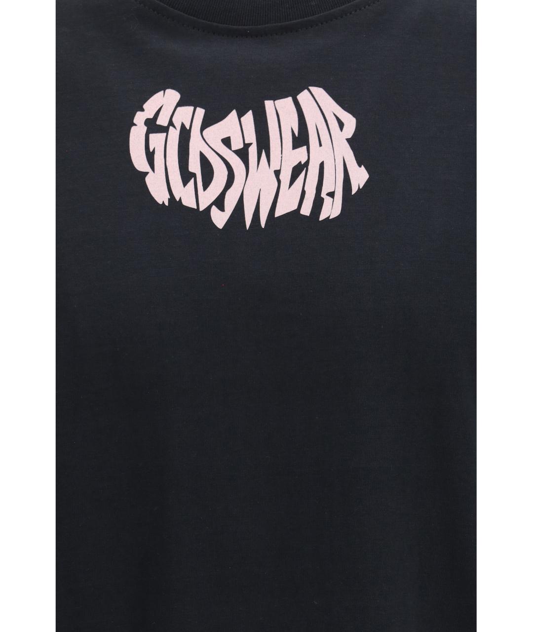 GCDS Антрацитовая хлопковая футболка, фото 3