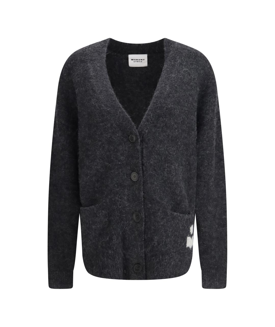 ISABEL MARANT ETOILE Серый шерстяной кардиган, фото 1