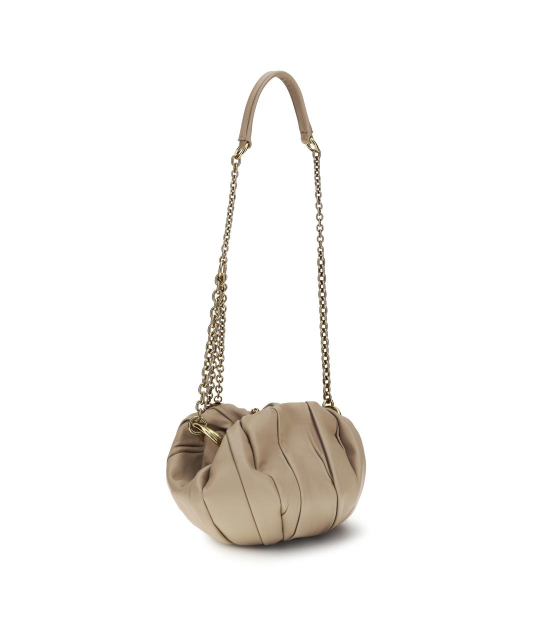 CHLOE Бежевая кожаная сумка через плечо, фото 3