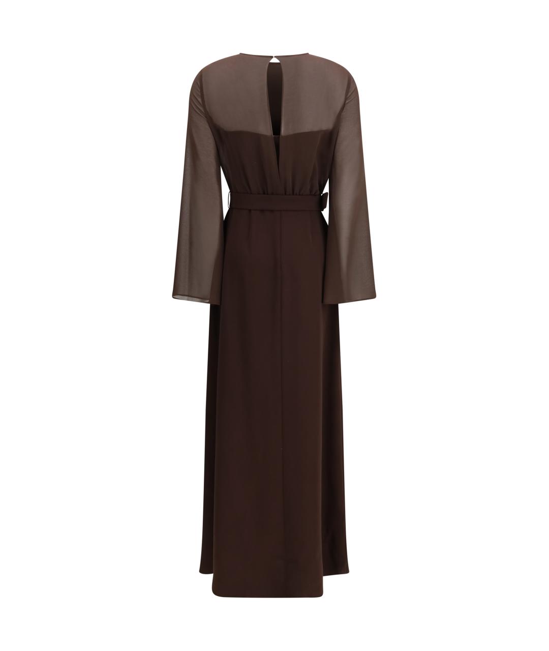 P.A.R.O.S.H. Коричневое полиэстеровое повседневное платье, фото 2