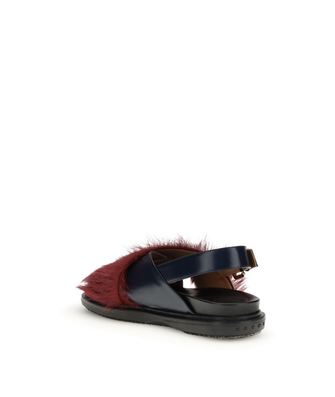 MARNI Синие кожаные сандалии, фото 4