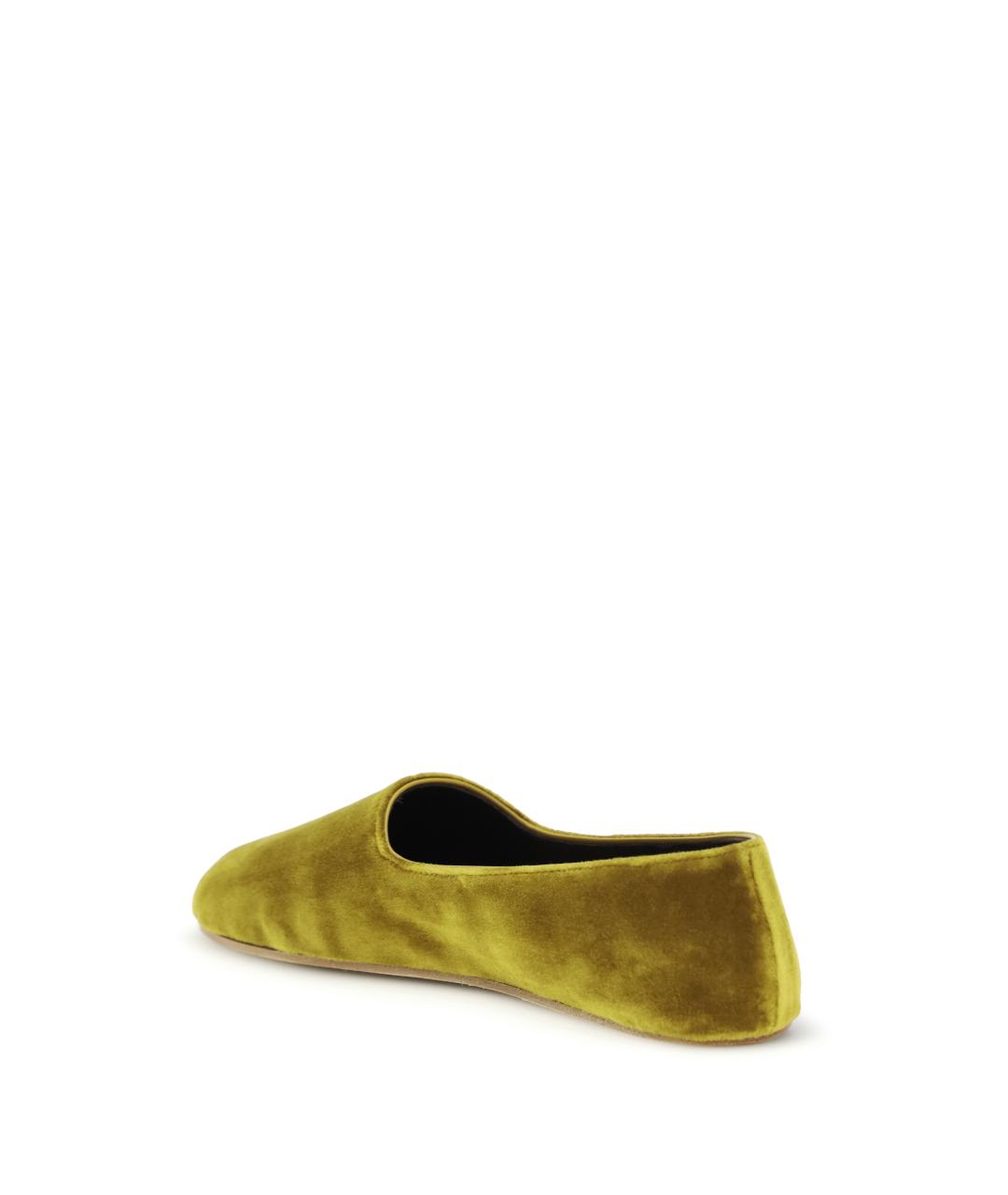 THE ROW Горчичные текстильные лоферы, фото 3