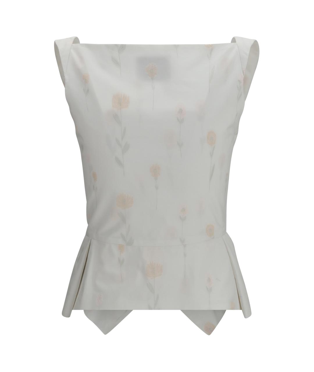 VIVIENNE WESTWOOD Белая хлопковая майка, фото 2