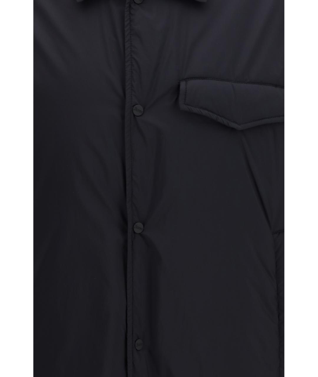 HERNO Черная полиамидовая куртка, фото 3