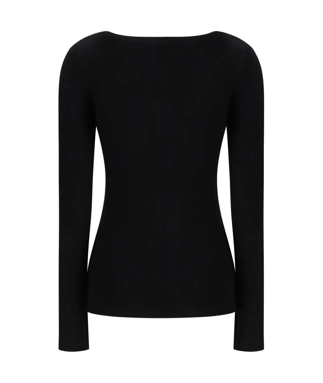 TOTEME Черный шерстяной джемпер / свитер, фото 2