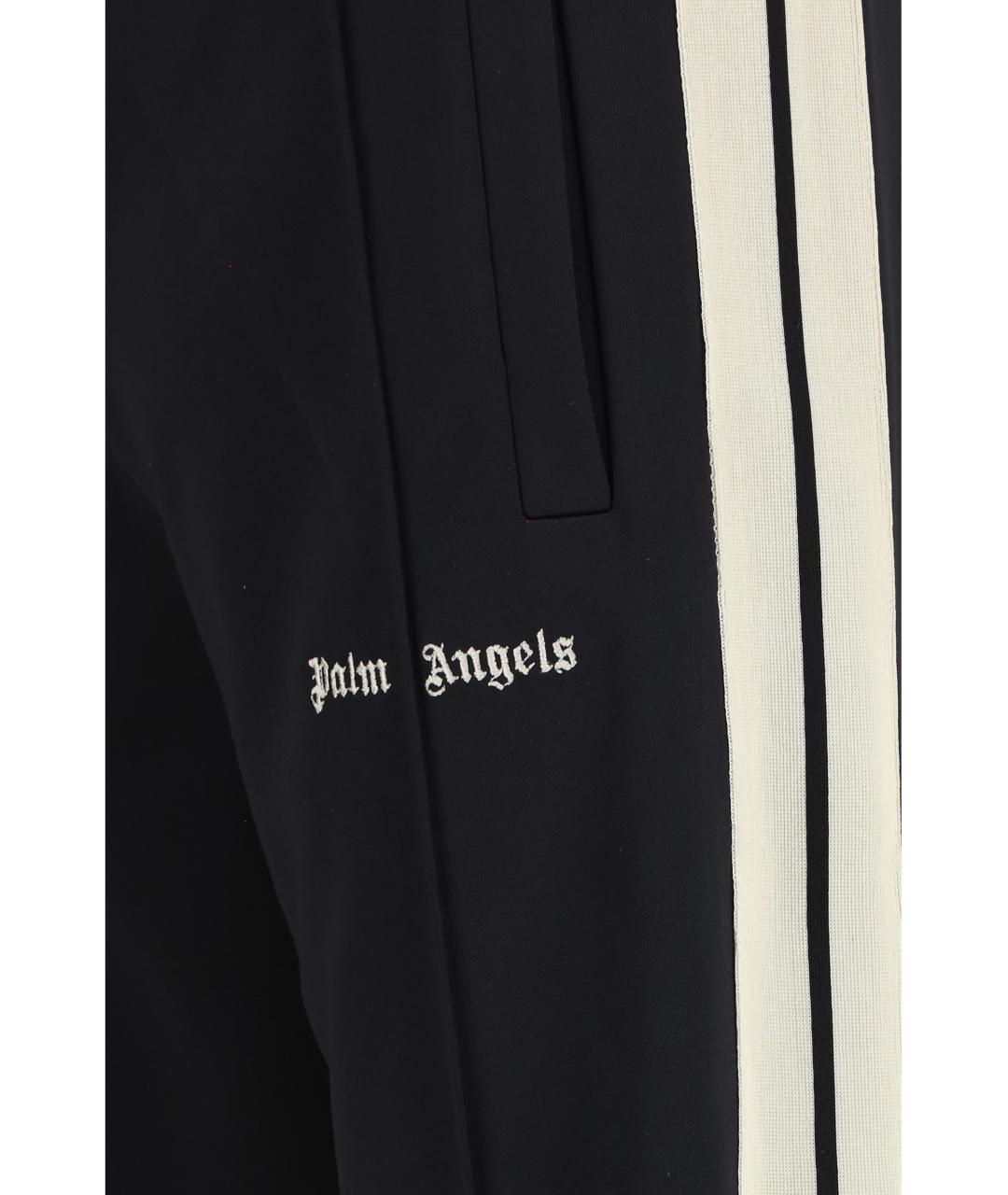 PALM ANGELS Черные полиэстеровые повседневные брюки, фото 3