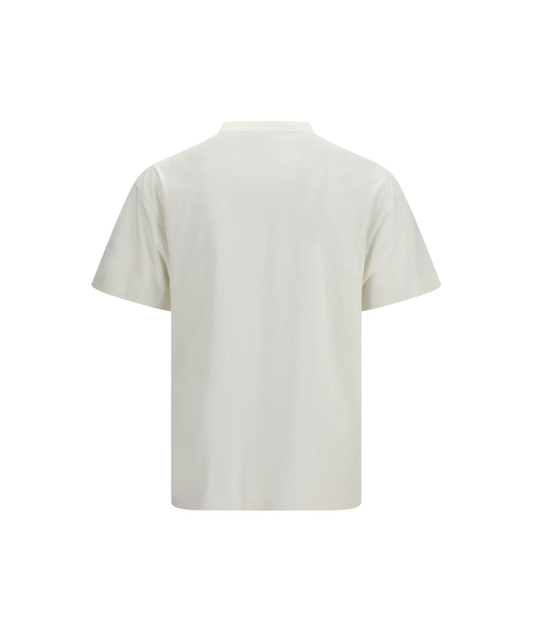 PALM ANGELS Белая хлопковая футболка, фото 2