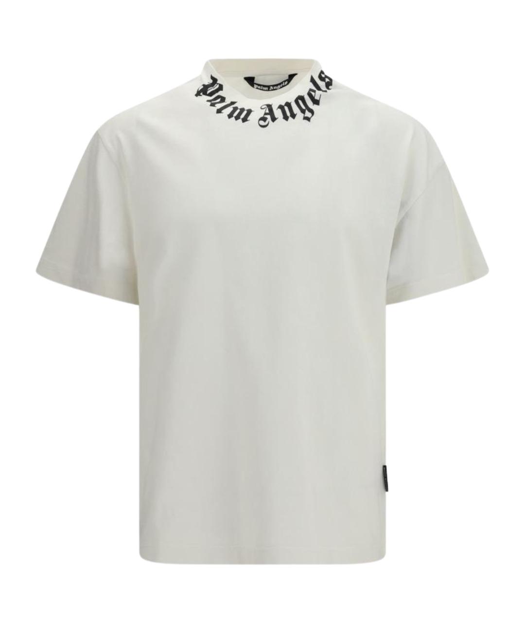 PALM ANGELS Белая хлопковая футболка, фото 1