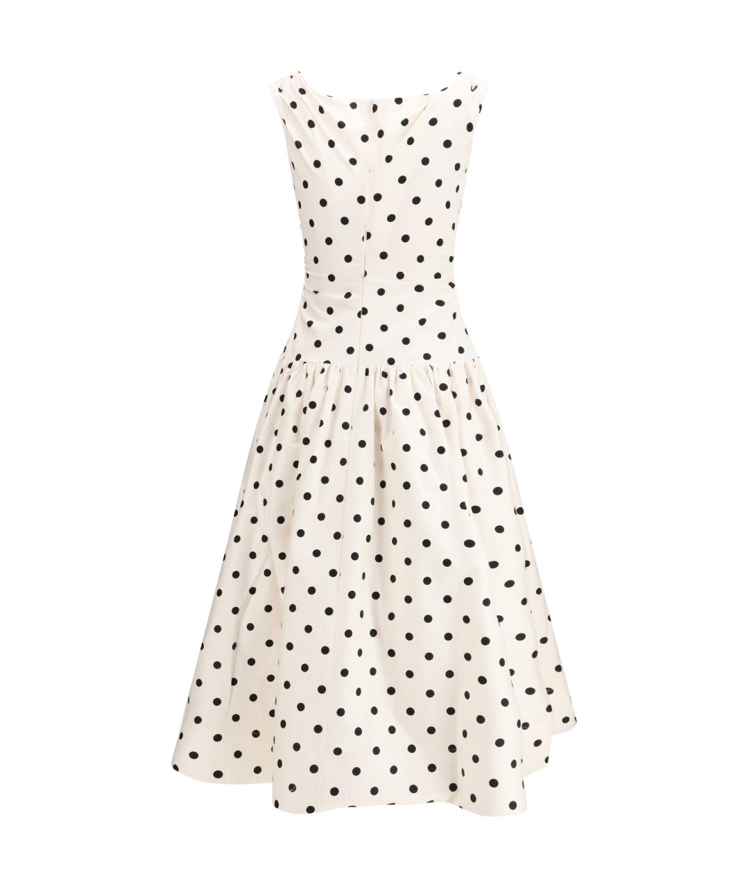 SELF-PORTRAIT Бежевое хлопковое повседневное платье, фото 2