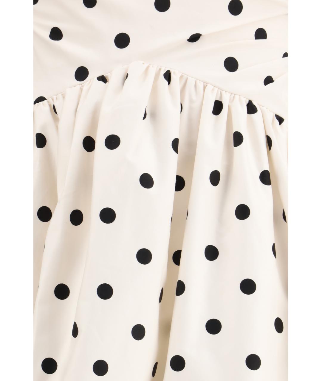 SELF-PORTRAIT Бежевое хлопковое повседневное платье, фото 3