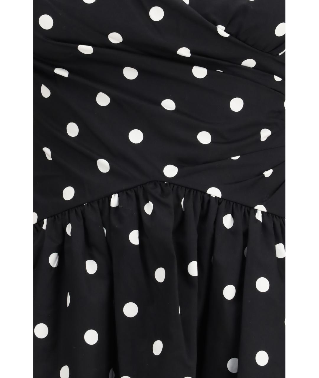 SELF-PORTRAIT Черное хлопковое повседневное платье, фото 3