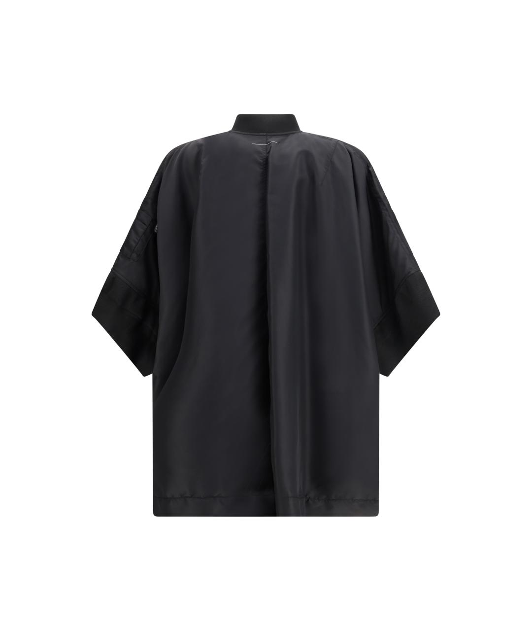 MM6 MAISON MARGIELA Черная полиамидовая куртка, фото 2